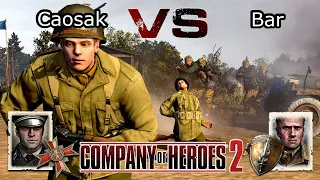 Coh2 1v1 | Caosak vs Bar | We're airborne