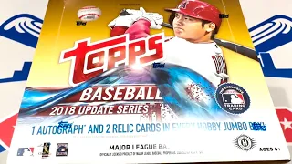 SHOHEI SUNDAY!  BIG OHTANI PARALLEL!!  2018 TOPPS UPDATE JUMBO BOX!