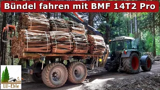 Brennholz Bündel fahren mit BMF 14T2 Pro und Fendt 312 Vario