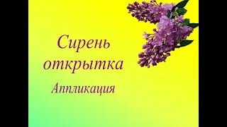 Сирень. Открытка