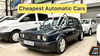CHEAPEST Automatic Cars For Sale at Webuycars !!