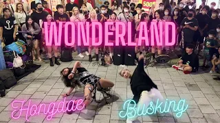 [KPOP IN PUBLIC: HONGDAE BUSKING] Impromptu guest - Xenia with Hyunjin (Diana) ATEEZ-'WONDERLAND'