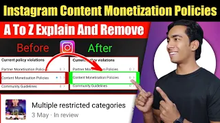 Instagram Content Monetization Policies Kaise Hataye | Instagram Multiple Restricted Categories