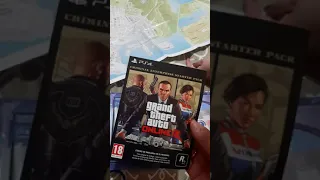 Unboxing PS4 Game - Grand Theft Auto V with Map