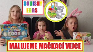 Malujeme SQUISHY velikonoční vajce | Testování hraček | Máma v Německu