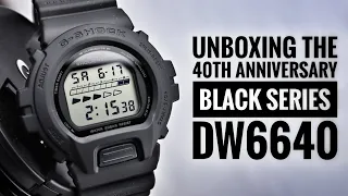 G-Shock 40th Anniversary Black Series DW6640 Unboxing