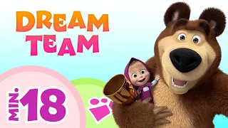 TaDaBoom English 👱‍♀️✨🐻 Dream Team 🐻✨👱‍♀️ Song collection for kids 🎤 Masha and the Bear songs