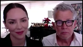 Katharine McPhee Foster & David Foster - About completing their Christmas album @ ET Canada