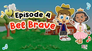 Episode 104 Bee Brave 🐝 | Cartoon for Children and Toddlers in English with Subtitles 🤯 Riddle #1