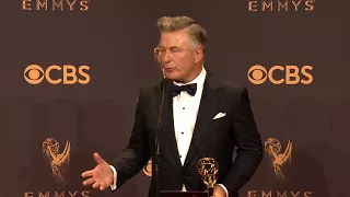 Emmy Awards: Alec Baldwin Backstage Interview 2017 | ScreenSlam