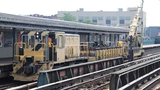 Construction on the Flushing Line at 103rd Street-Corona Plaza