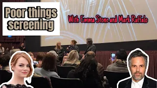 POOR THINGS SCREENING WITH EMMA STONE AND MARK RUFFALO IN WESTWOOD