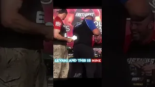 Devon Larratt VS Levan Saginashvili Funniest moment | #armwrestling #edit