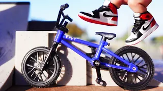 Riding Finger BMX at Starter Kit Tech Deck | BMX FINGER | Riding at Skatepark Flick Tricks