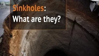 How are sinkholes formed?