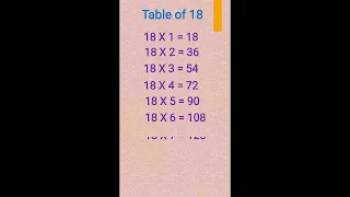 Multiplication table 16 to 20 | mathematics|Table 16 to 20|children