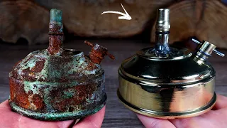 Extremely Old WW1 Trench Kerosene Lamp - Restoration