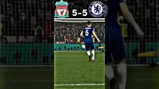 Chelsea Vs Liverpool Penalty Shootout Carabao Cup🔥 #shorts #football