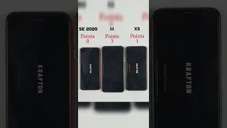 iPhone SE 2020 vs iPhone 11 vs iPhone XS Pubg Test💥 Which one is faster???#shorts