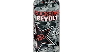 Trying Rockstar Revolt Black Cherry Energy Drink