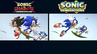 Sonic X Shadow Generations And Sonic Generations Comparison