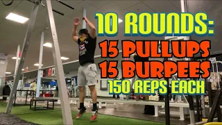 Calisthenics Workout #10: 150 Pullups+ 150 Burpees | Eric Rivera