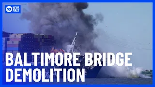 Baltimore's Francis Scott Key Bridge Demolished | 10 News First