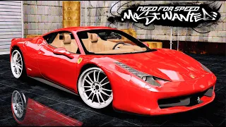 NFS MW | 2010 Ferrari 458 Italia | Mod Remasted V2.1 By @GAMETESTRO  | [4Kᵁᴴᴰ60ᶠᵖˢ]