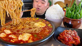 이게 그렇게 맛있다며? ' 쫄면순두부, 오징어젓, 땡초, 고봉밥 ' 먹방 MUKBANG