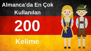 Almancada En Çok Kullanılan Kelimeler - 200 Tane | A1 Almanca Tek Videoda