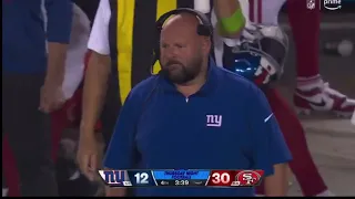 Daniel Jones Throws Interception to Talanoa Hufanga | Giants vs 49ers