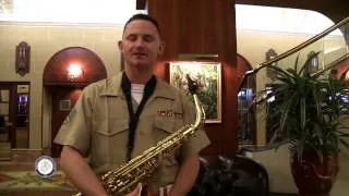 2014 SFFW - United States Marine Corps - 1st Marine Division Party Band Plays Union Square