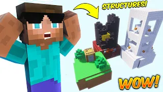 Minecraft but we can Craft CUSTOM STRUCTURES...