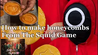 SQUID GAME Sugar Honeycomb! 2 INGREDIENTS | How to make Squid Game inspired Sugar Honeycomb/Easy