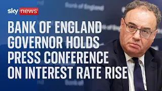 Bank of England Governor Andrew Bailey holds press conference after interest rate hike - Part two