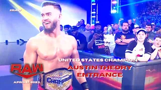 Austin Theory entrance as United States Champion: WWE Raw, April 17, 2023