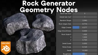 Rock Generator - Geometry Nodes (Blender Tutorial)