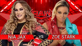 WR3D ||ZOEY STARK VS NIA JAX ||RETURNS || RAW ||