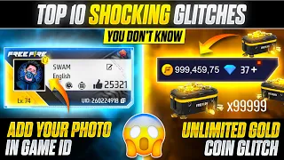 TOP 10 SHOCKING GLITCHES YOU DON'T KNOW 😲 GARENA FRE FIRE