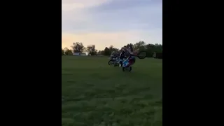 Dirt bike crash wheelie fail #dirtbike #crash #fail #wheelie ￼