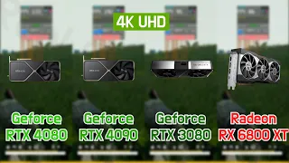 RTX 4080 vs RTX 4090 vs RTX 3080 vs RX 6800 XTwith RYZEN 7 5800X3D (7 Games / 4K UHD / 2160p)