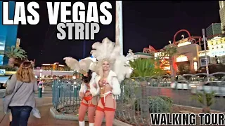 【4K⁶⁰】 LAS VEGAS STRIP || WEEKDAY NIGHT WALKING TOUR VENETIAN TO MGM 🌡65°F 7:00 PM