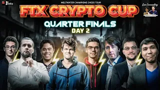 FTX Crypto Cup QF Day 2 | Anish vs Raja, Carlsen vs Nakamura, Fabi vs Nepo, So vs MVL