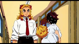 rengoku tells zenitsu how to be "popular" (Kimetsu academy) Overlayed music due to copyright issues