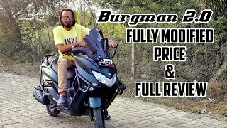 Suzuki Burgman Street 2.0 | Full Modifications With All Accessories Price | Full Review #modified