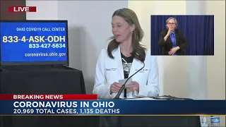 Dr Acton: Update of the number of COVID-19 cases, and coronavirus data in Ohio for 5/5/2020