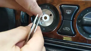 How to fix the light behind the knobs on the dashboard  Mercedes C & E class and other