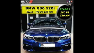 BMW 520i 1.6T G30 | (B48B16) | EMC Stage1 |100-200 km/h | Acceleration