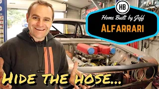 Lets play hide the hose...- Ferrari engined Alfa 105 Alfarrari build part 95