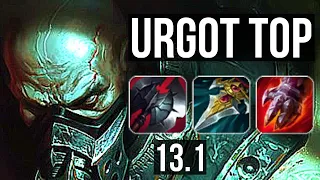 URGOT vs SETT (TOP) | 9 solo kills, 500+ games, Rank 10 Urgot | EUW Challenger | 13.1